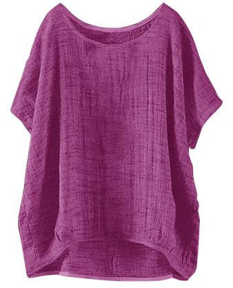 Destockage Deal Days Tee Shirt Femme Grande Taille 50/52 Vetements Chics Pere Noel Humour Maman Chemisier Vintage Coton Ete T Décontracté Marron Fantaisie Couleur Lilas Lune