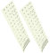 Holibanna 2pcs Bubble Stickers for Keyboard Glow Dark French Alphabet Stickers Universal Removable Keyboard Letter Overlays