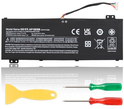 AP18E8M Batteria Compatibile con Acer Nitro 5 AN515-55 AN515-54 AN517-52 AN517-51 Nitro 7 AN715-51 Aspire 7 A715-74G Predator Triton 300 PT315-51 Helios 300 PH315-52 PH317-52 AP18E7M