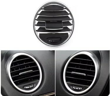 Rejilla Salida Aire Embellecedor Panel Cubierta Rejilla Ventilación Aire Acondicionado Coche Para Mercedes Para Benz W164 M ML GL 300 350 450 500 2005-2012 Difusor Aire Acondicionado(Black L OR R 1PC)