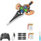 OYCXXCX Flying Sword RC Glider, Avion télécommandé 2025 avec Pilote Automatique et stabilisateur gyroscopique, Avion acrobatique à 3 Vitesses, décollage Facile et vol Stable (A-with 2 Batteries)