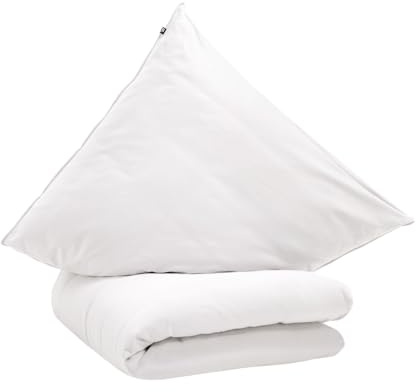 schlafgut Knitted Jersey Bettwäsche Set 135x200 Bio-Baumwolle, Full-White