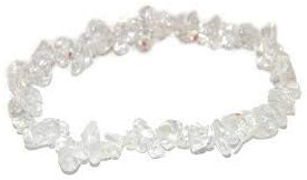 none Quartz/Rock Crystal Gemstone Chip Bracelet