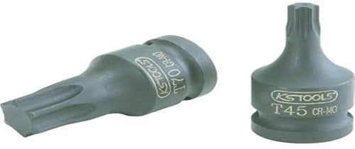 KS TOOLS 911.0913 - Douille à chocs courte TORX 1/2'', T40 - Uniquement pour utilisation à chocs - En Chrome-Molybdène Noir