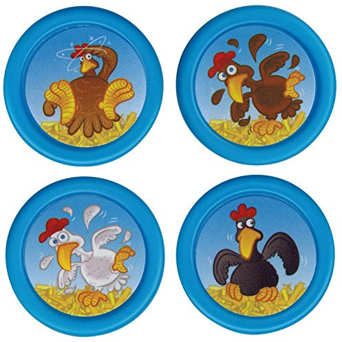 Hasbro 4 Stück Looping Louie Chips Ersatzchips original Aufkleber