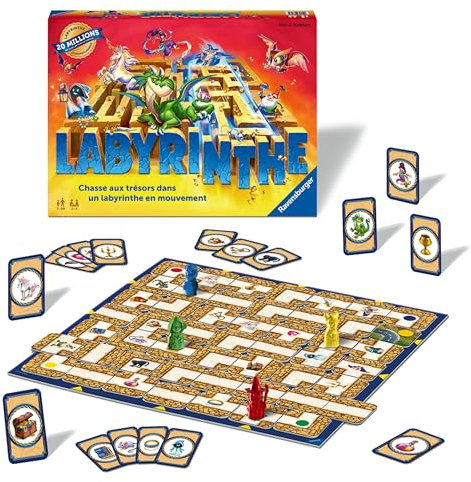 Ravensburger - Labyrinth - Classic board game - Family puzzle game - 2 to 4 players from 7 years old - 26743