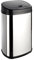 Dihl 30L Onyx Chrome with Black Lid Stainless Steel Auto Touchless Hands-Free Sensor Kitchen Waste Dust Bin Automatic Motor