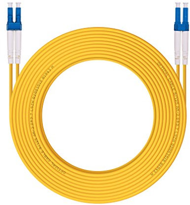 H!Fiber.com OS2 LC auf LC Duplex Glasfaser Patchkabel, LWL, Singlemode Jumper, 10-meter(32.8ft)