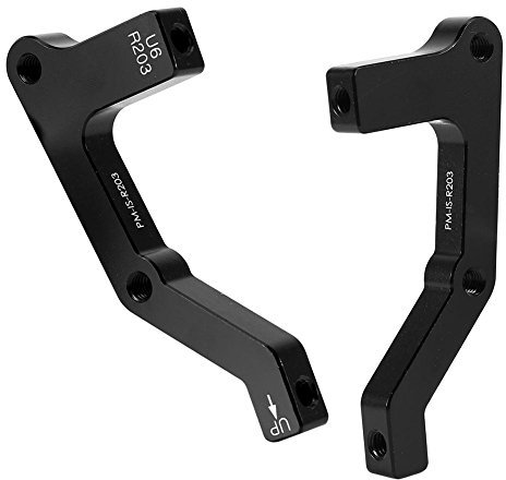 Dilwe Fahrrad Bremssattel Adapter, universal Scheibenbremse Mount Adapter, 203mm Hinten f¨¹r Bremssattel, Adapter f¨¹r Fahrradbremsen
