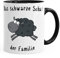 Kaffee-Tasse Das Schwarze Schaf der Familie MoonWorks® Happy schwarz unisize