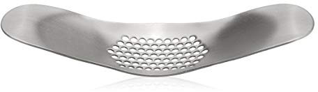 Cucina Sana Design Knoblauchpresse Wippe – Knoblauchwippe Garlic Crusher aus 304 Edelstahl – Wiegemesser-Prinzip – geschenkidee – lebensmittelecht & spülmaschinenfest