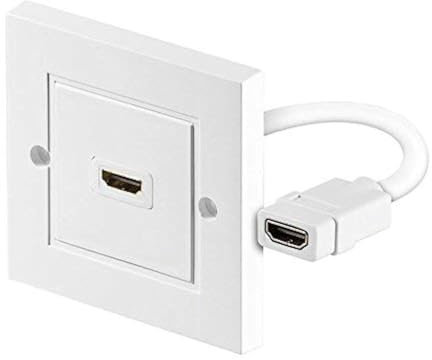 HDMI 4K Wanddose | 1x HDMI Port | HDMI 2.0b | UHD HDR | Ultra HD 2160p | Full HD 1080p | High Speed Ethernet | 3D | 1 Fach
