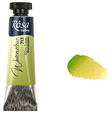 Professional Watercolour Paint, 10ml Tubes, Gallery, Artist Quality (Olive Green)