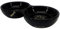 Nobby Gamelle Double en céramique pour Chat Golden Cat Noir 22 x 4 cm 2 x 0,13 l