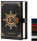 Leather Journal with Combination Lock, Vintage Lock Agenda Personal Planner Organizers, Diary Book for Men, Women, Girl, Boy (Black 2)