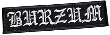 Burzum, Black Metal, Doom Punk Rock, Death Thrash Mayhem, Darkthrone, Dimmu Borgir, Cradle of Filth Embroidered Iron on Applique Souvenir Accessory