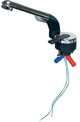 12V Automatik Mischwasserhahn warm/kalt Camping Barwig schwenkbar Wohnmobil Spülbecken Camperausbau Mischer Wasserhahn Barwig 12 Volt