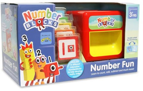 Numberblocks AN10 Toy-Count with Number Blocks and Learn Basic Maths-Perfect for Interactive Play & Child Development, Features 8 Fun Activities, 3+ Years, Multiple