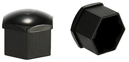 NINGFIST 21MM Wheel Lug Nut Covers Bolt Caps Compatible with Tesla Model 3 S X with Dismantle Tool Black 20PCS