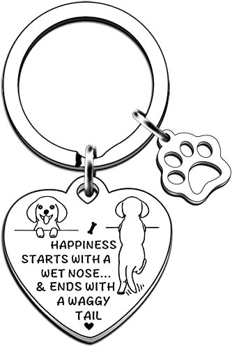 JMIMO Dog Gifts Dog Keyring for Women Men Doggy lovers Mum & Dad Christmas Birthday Gifts
