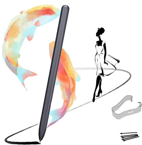 Galaxy Book Pro 360 Pen Replacement for Samsung Galaxy Book Pro 360, Galaxy Book 2 360, Galaxy Book 2 Pro 360, Galaxy Book 3 360, Galaxy Book 3 Pro 360 S Pen WithoutBluetooth+Tips/Nibs (Mystic Black)