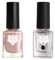 ALL TIGERS - Lot de 2 vernis - Base & Top Coat transparent et Beige Nude 121 - Vernis à Ongles Vegan - Ingrédients Naturels & Bio-sourcés - Brillance et longue tenue - 2x11ml…