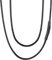 FaithHeart Kette für Damen, 2mm Kunstleder Halskette mit Schwarz Verschluss, wasserdichte Lederhalsband 40cm lang, Bestes Geschenk für Freundin Tochter Schwester