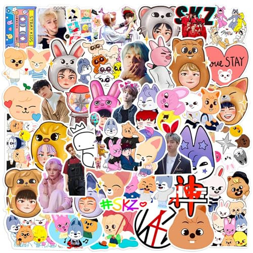 Cartoon Sticker, Cartoon Aufkleber, Sticker Kinder, Aufkleber Wasserfest Ubephant 50 pcs Kinder S-ticker Set Wasserfester Vinyl Aufklebe für Laptop Scrapbook Skateboard