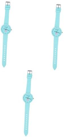 SAFIGLE 3stücke Minimalistische wasserdichte Quartz Uhr Für Schüler Einstellbare Armbanduhr Mintgrün Für Teenager Präzise Zeitmessung Zu Jedem Anlass