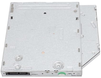 Zunate Enregistreur de CD DVD de Remplacement, Lecteur de Graveur de CD DVD Série SATA Slim pour Ordinateur Portable, Lecteur de Graveur de CD DVD en Alliage D'aluminium (12,7 mm)