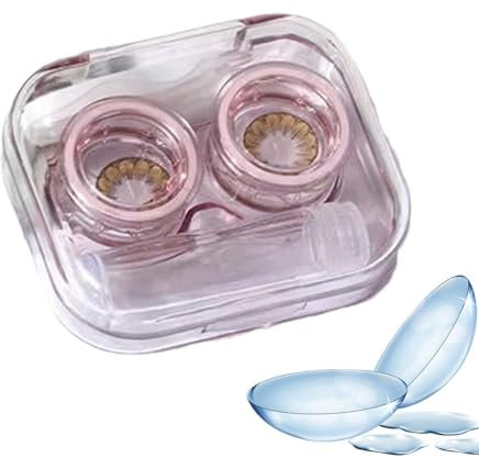 Kontaktlinsenbehälter-Reiseset, Kontaktlinsenbehälter Mit Pinzette, -Reise-Transparent-Kontaktkoffer-Set | Transparenter -Kontaktlinsen-Organizer Für Zuhause, Schlafsaal, Reisen, Geschäftsreise