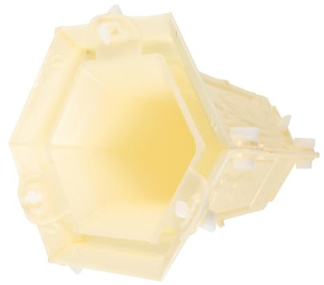 Milisten Sechseckige Blumentopfform aus Kunststoff für Beton, Beige