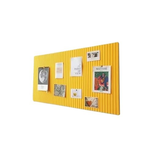 Pinnwand aus Filz, für Schule, Werke, Display, Pinnwand, Büro, Foto, Wanddekoration, Gelb, 120 x 240 cm