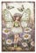 WADORN Blumenfee Vintage Metall Blechschild Daisy Fairy Retro Garten Poster Aus Metall Originelles Gartengemälde Heimwandkunst Poster Plaketten Für Schlafzimmer Wohnzimmer Café Kneipe 20x30cm
