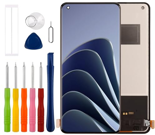 Duotipa 6.67 Neu TFT Display Kompatibel mit Oneplus 9 Pro/ 10 Pro/ 11 (Schwarz Ohne Rahmen) LCD Display Touchscreen Digitizer Montage mit Reparatur Tools Kit (No Fingerprint)