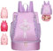AUNGKWANG Schwimmtasche Kinder, Ballett Tanzen Sportbeutel mit Kordelzug, Wasserdichter Rucksack mit Bodenfach, 33 x 26 x 16 cm Große, KinderTurnbeutel Gym Bag Mädchen Junge