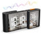 Kinberry Radio Alarm Clock, Large LED Display Digital Clock Bedside with Temperature Battery Powered Alarm Clock with FM Radio, Snooze,12/24hr, Power Off Memory, Dual Alarm, 5 Brightness
