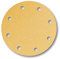 Mirka Gold Universal-Schleifpapier Ø 200mm Klett 9-Loch, Korn P150, 50 Stk/Zum Schleifen von Gips, Spachtel, Spanplatten, Holz, Lack