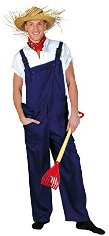 Funny Fashion Costume giardiniere blu adulto - Large