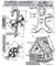Stempel Anonymous Tim Holtz selbst Gummi-Stempel-Set Bluetooth X 21,6 cm, Baupläne Weihnachten # 3