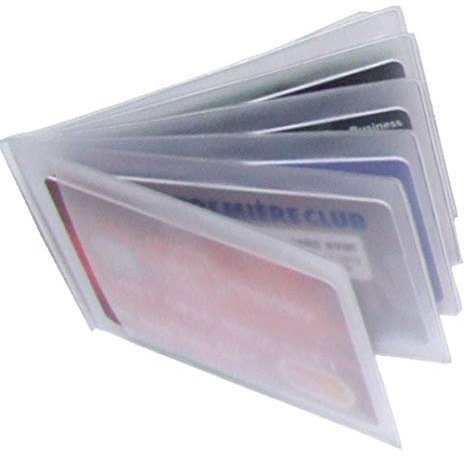 Quality Replacement Credit Card Purse/Wallet Insert Sleeves for 6 Cards (1x Landscape)