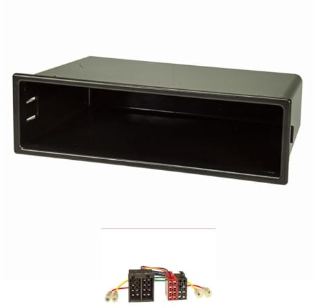 tomzz Audio 2434-019 Radioblende Set kompatibel mit Mercedes A M Vaneo VW Passat Golf IV Bora mit Radioadapter ISO