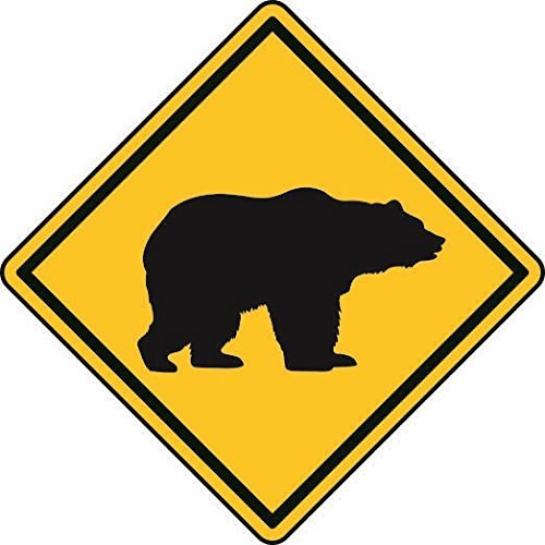 U24 Aufkleber Vorsicht Bär Autoaufkleber Sticker