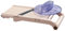Benriner - Mandoline Japonaise Premium 120 mm + Poussoir de sécurité - ABS + INOX - Tranche Fruits et Légumes et Réalise Frites et Juliennes - 3 Lames Interchangeables