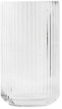 Lyngby Porcelæn Vase H15.5 cm Lyngby en Verre soufflé Intemporel, Transparent