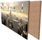 wandmotiv24 Garderobe New York Skyline View Querformat - 69x40 (BxH) - Dekorfolie Wandgarderobe, inklusive Garderoben-Haken, Kleiderhaken, Set M0221