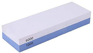 NUZAMAS Premium couteau aiguisage Stone 2 Side Grit 1000/6000 Whetstone cuisine-couteau affûteur Waterstone antidérapant base