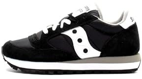 Saucony Jazz Original, Scarpe da Ginnastica Donna, Bianco Nero, 40 EU