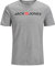 JACK & JONES Men's Jjecorp Logo Tee Ss Crew Neck Noos T-Shirt, Grey (Light Grey Melange Detail: Slim Fit - Melange), X-Large