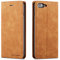 QLTYPRI Case for iPhone 7 Plus 8 Plus, Premium PU Leather Cover TPU Bumper with Card Holder Kickstand Hidden Magnetic Adsorption Flip Wallet Case Cover for iPhone 7 Plus 8 Plus - Brown